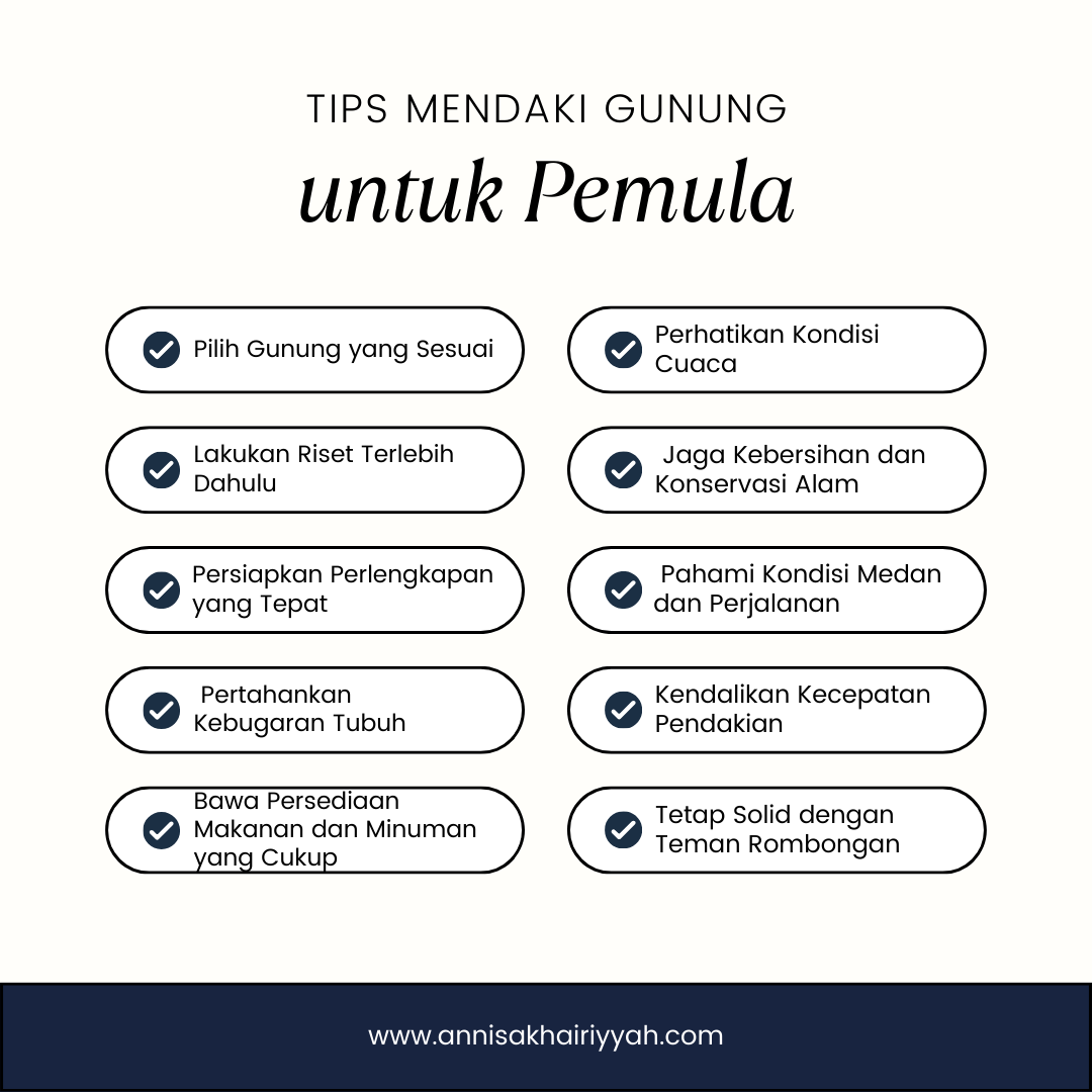 Tips Mendaki Gunung untuk Pemula